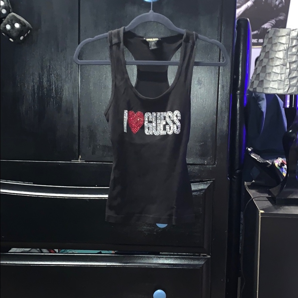 Guess I ❤️ Guess tank top